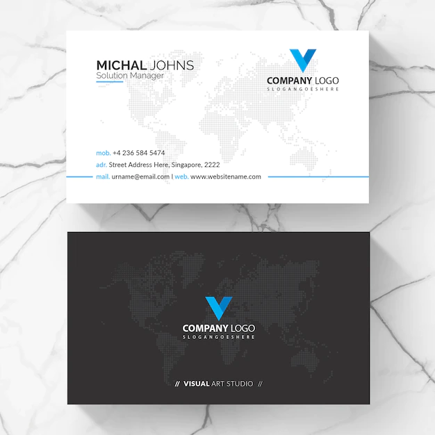 Free Vector | Minimal business card