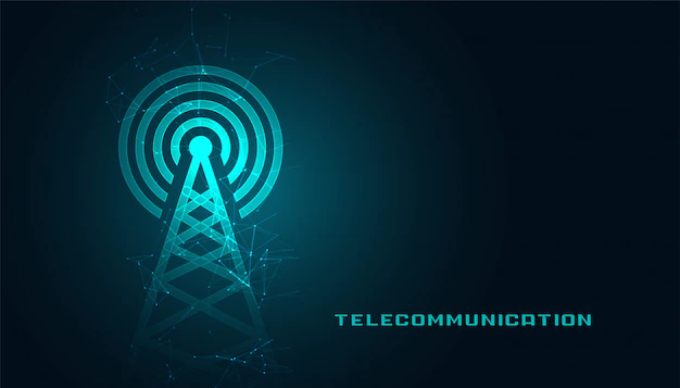 Free Vector | Mobile telecommunicatidigital tower background