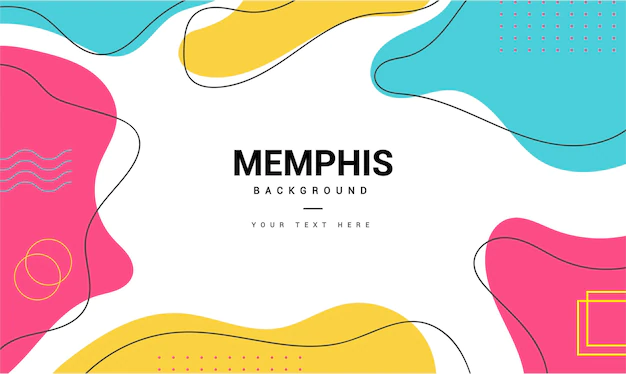Free Vector | Modern memphis background with minimal memphis style shapes