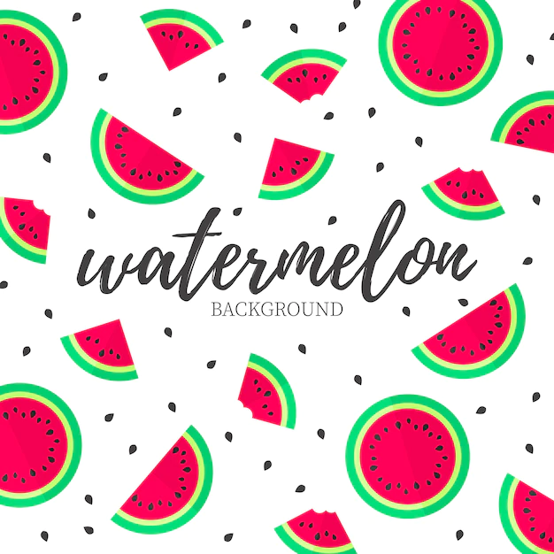 Free Vector | Modern watermelon background