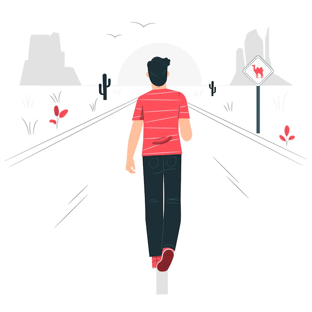 Free Vector | Moving forward concept illustration