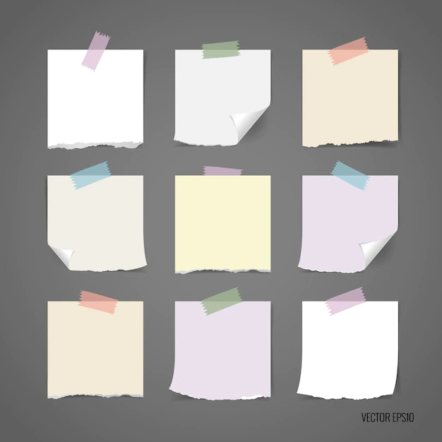 Free Vector | Multicolor torn paper collection