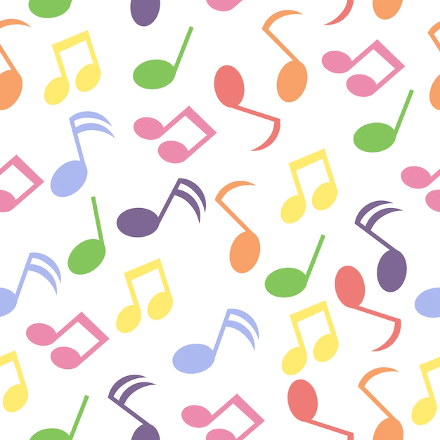 Free Vector | Music notes pattern background
