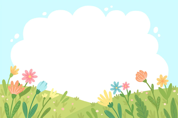 Free Vector | Natural background with flowers