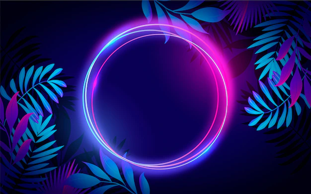 Free Vector | Neon frame template