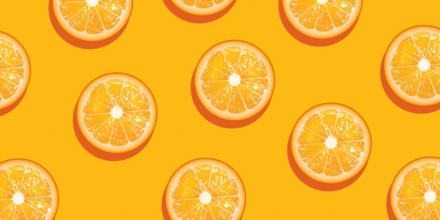 Free Vector | Orange fruit slice background