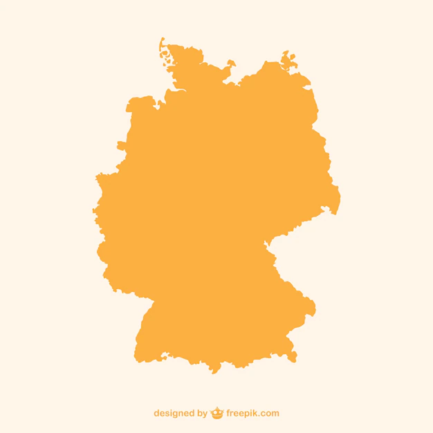 Free Vector | Orange germany silhouette