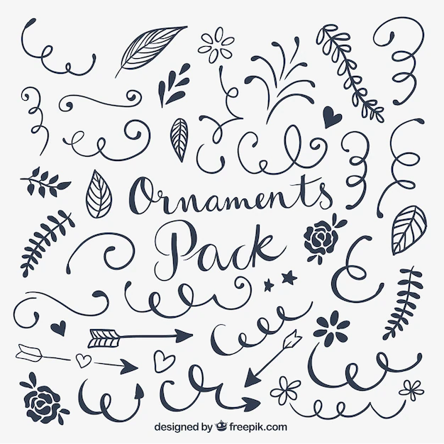 Free Vector | Ornaments pack