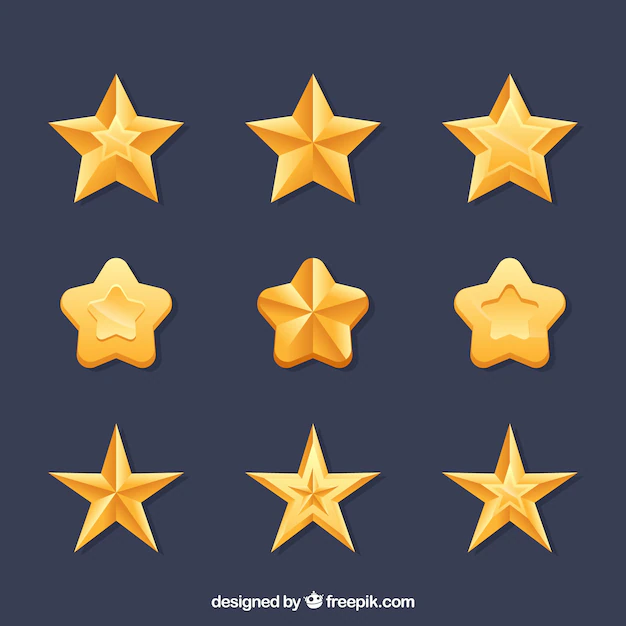 Free Vector | Pack of decorative stars