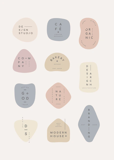 Free Vector | Pastel badge set