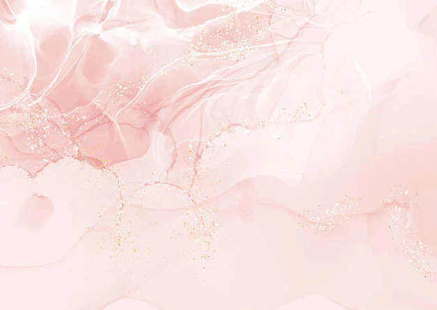 Free Vector | Pastel pink elegant alcohol ink design with gold glitter elements