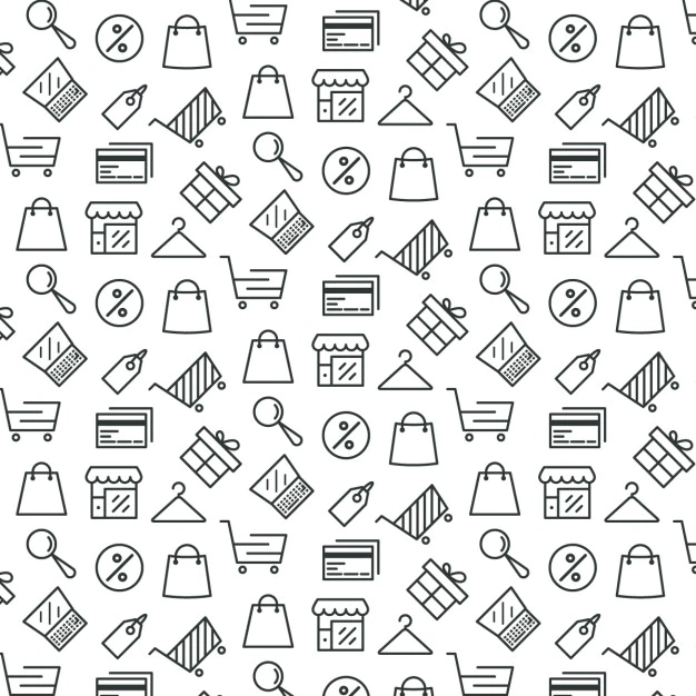 Free Vector | Pattern about shopping