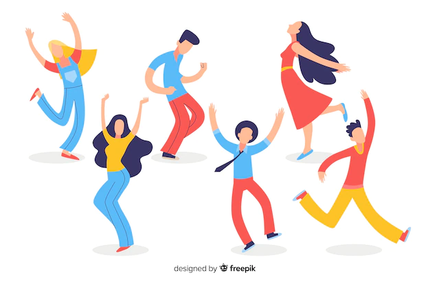 Free Vector | People dancing