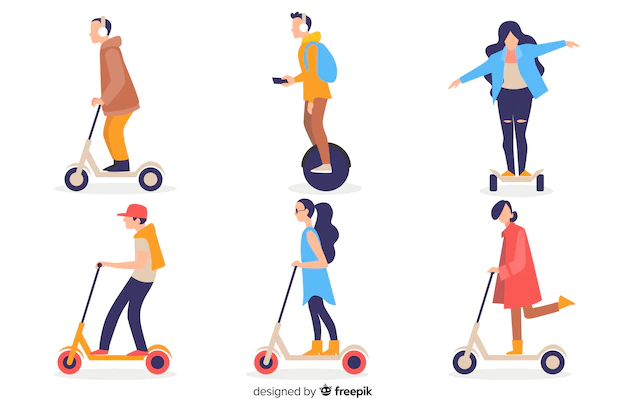 Free Vector | People on a transport