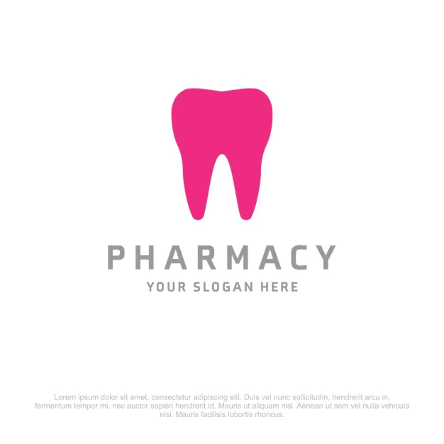 Free Vector | Pharmacy logo with a tooth