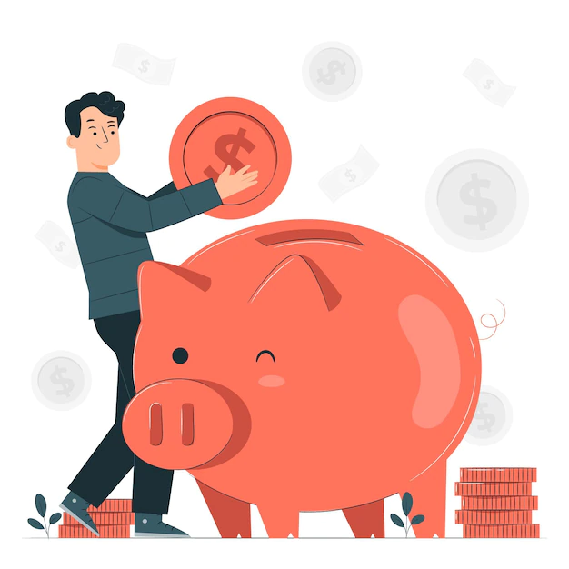 Free Vector | Piggy bank concept illustration