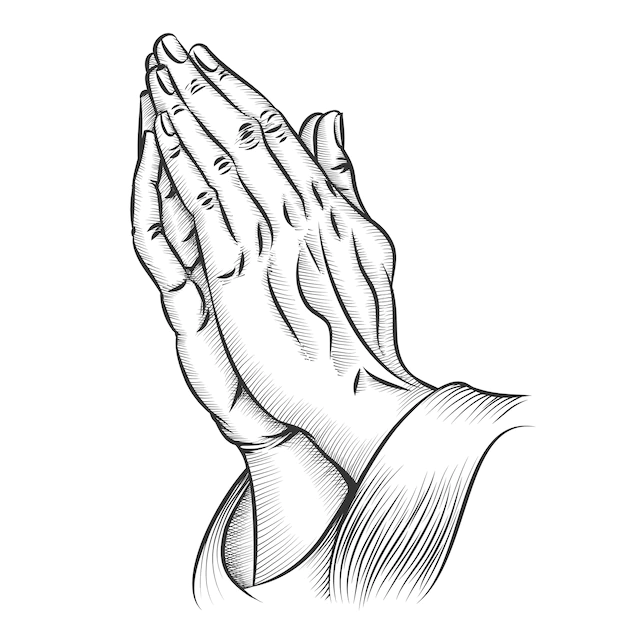 Free Vector | Praying hands. religion and holy catholic or christian, spirituality belief and hope.