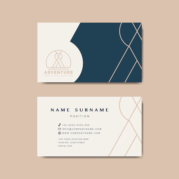 Free Vector | Premium business card design mockup