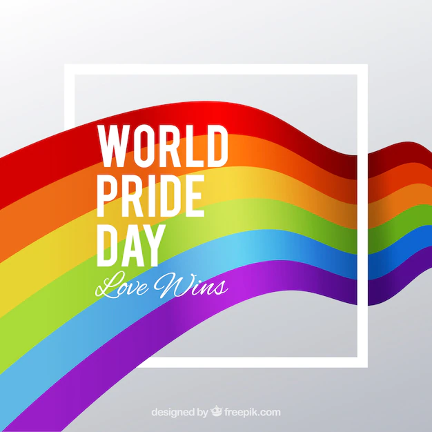 Free Vector | Pride day celebration background