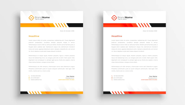 Free Vector | Professional business letterhead template design