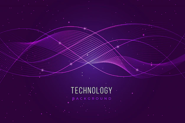 Free Vector | Purple technology background