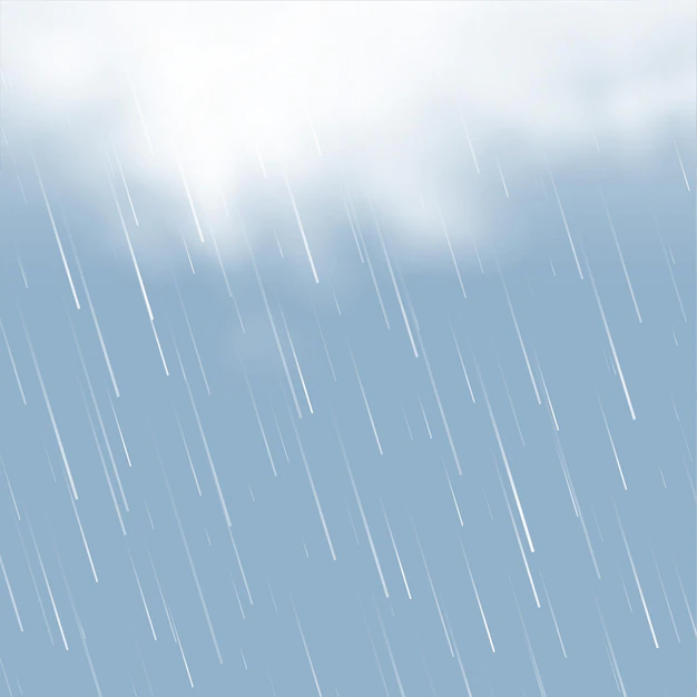 Free Vector | Realistic clouds with rainfall background