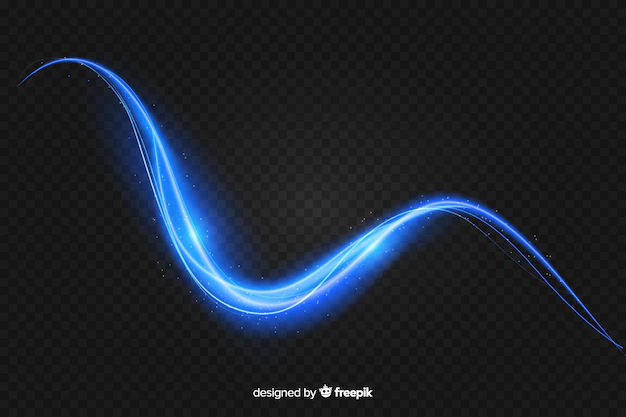 Free Vector | Realistic curve light effect background
