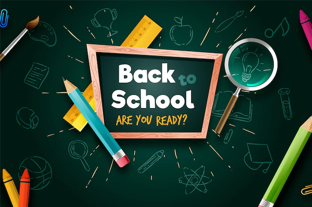 Free Vector | Realistic hand drawn back to school background