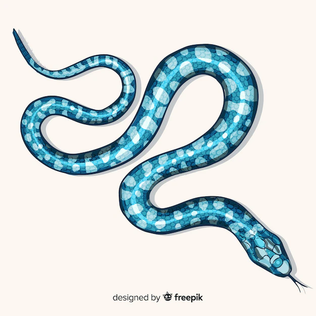 Free Vector | Realistic hand drawn snake background