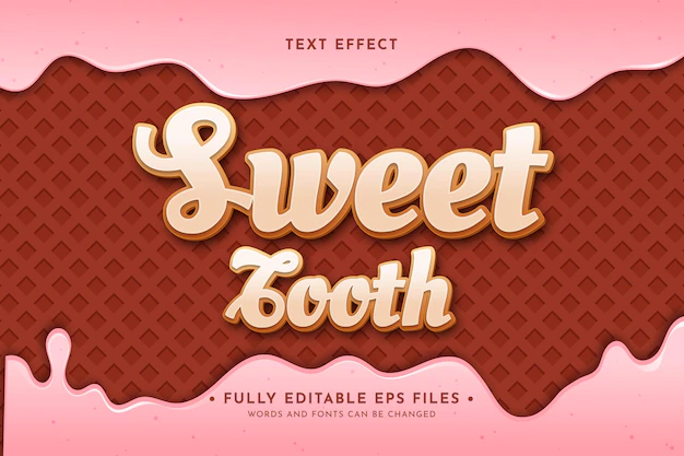 Free Vector | Realistic ice cream dripping background with text effect