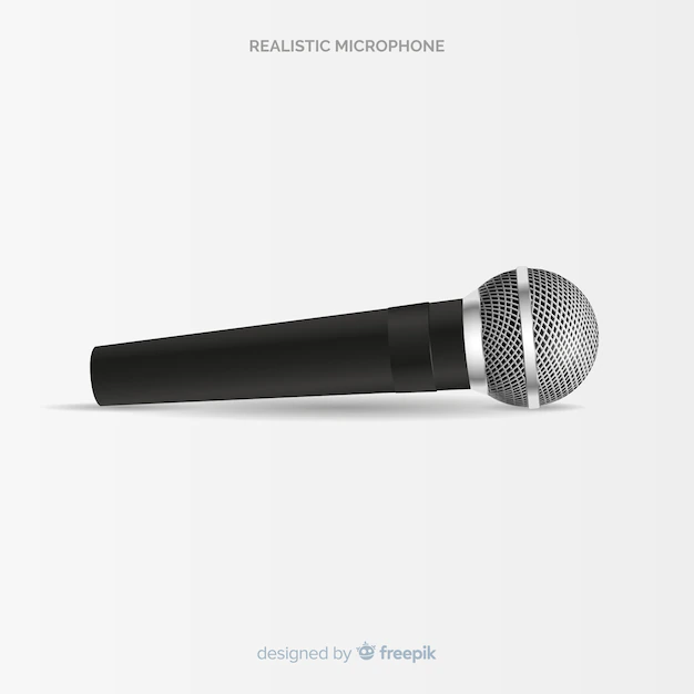 Free Vector | Realistic modern microphone