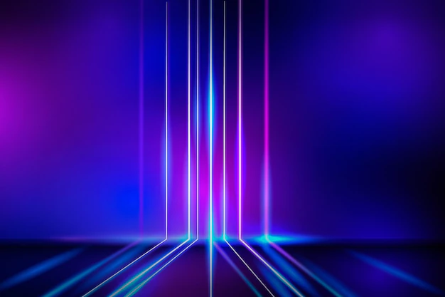 Free Vector | Realistic neon lights background