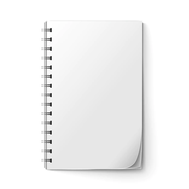 Free Vector | Realistic notepad blank
