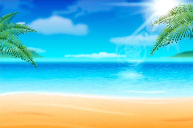 Free Vector | Realistic summer background