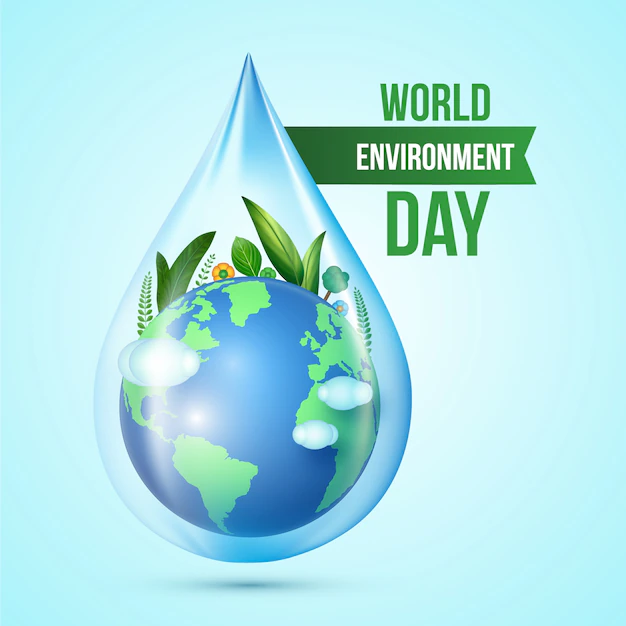 Free Vector | Realistic world environment day concept