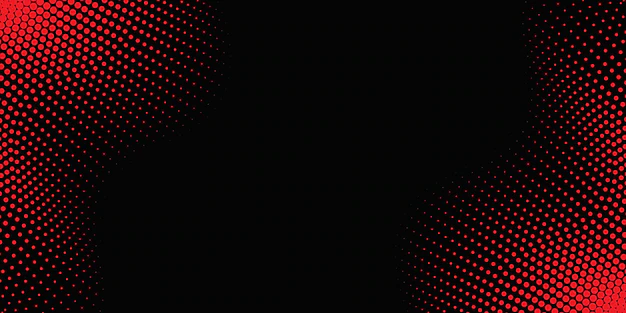 Free Vector | Red wavy halftone background