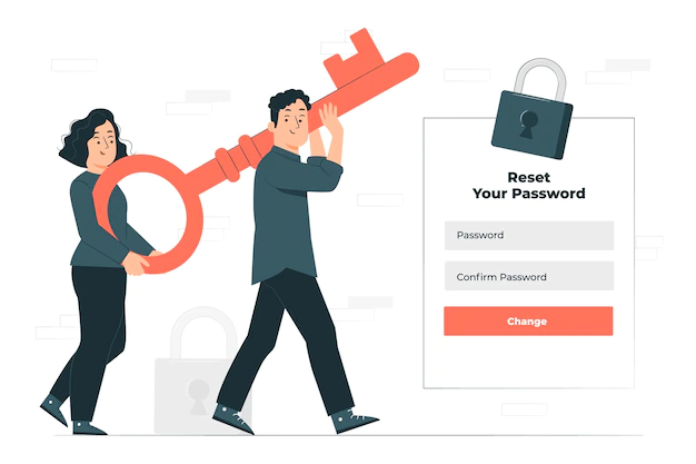 Free Vector | Reset password concept illustration