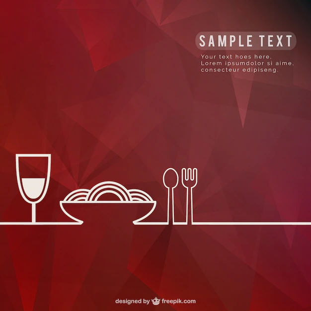 Free Vector | Restaurant background template