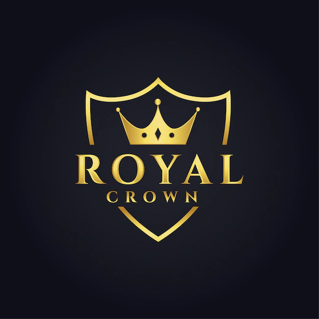 Free Vector | Royal logo concept design with crown shape