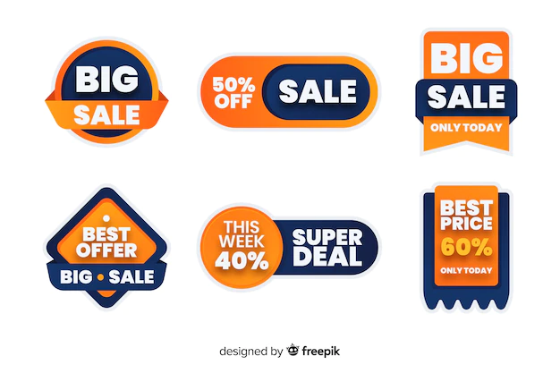 Free Vector | Sale label collection