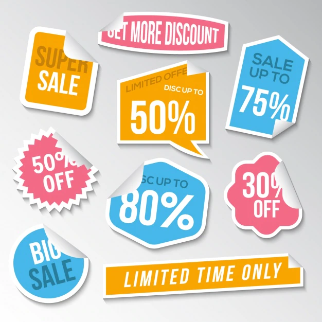 Free Vector | Sale labels collection