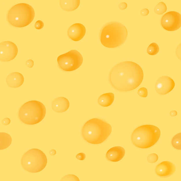 Free Vector | Seamless realistic cheese pattern
