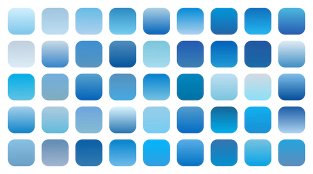 Free Vector | Set of blue sky gradient shades combinations