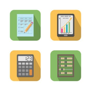 Free Vector | Set of financial business tools icons