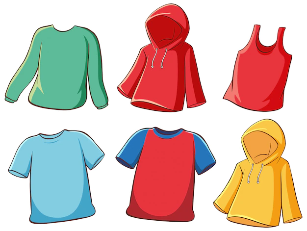 Free Vector | Set of isolated shirts