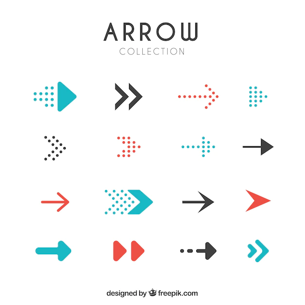 Free Vector | Set of modern arrows
