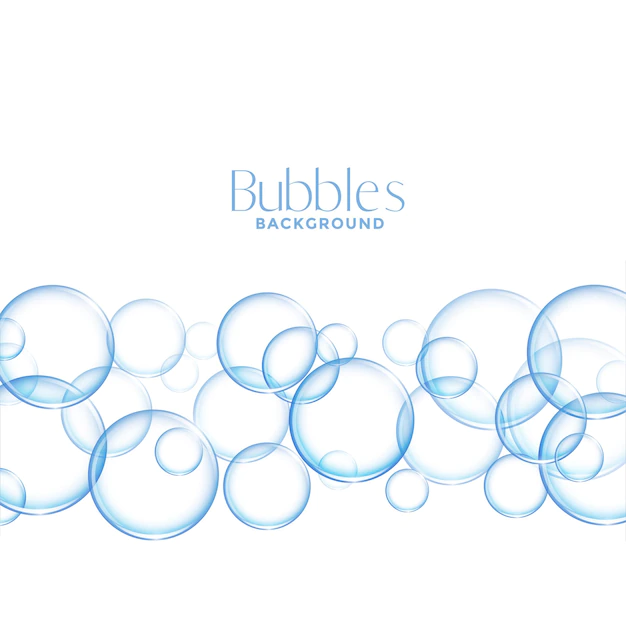 Free Vector | Shiny water or soap bubbles background