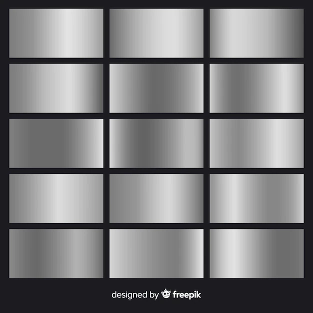 Free Vector | Silver gradient pack