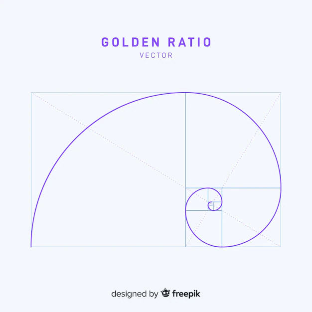 Free Vector | Simple golden ratio background