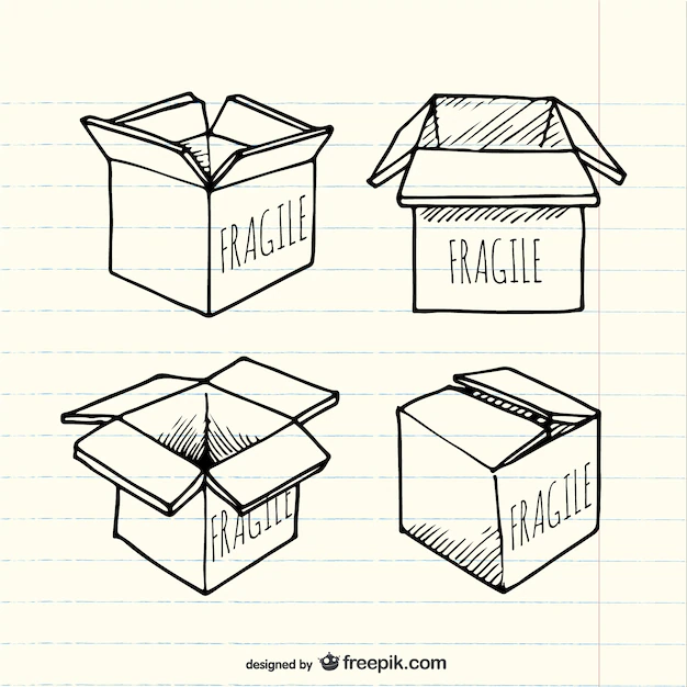 Free Vector | Sketched box